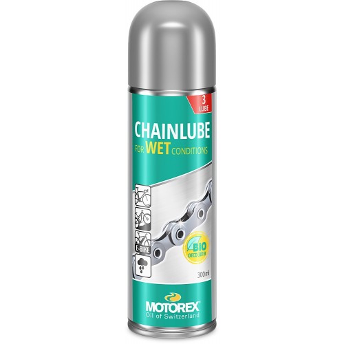 CHAINLUBE FOR WET CONDITIONS Spray 300ml (WET PROTECT) - Λιπαντικό αλυσίδας Motorex