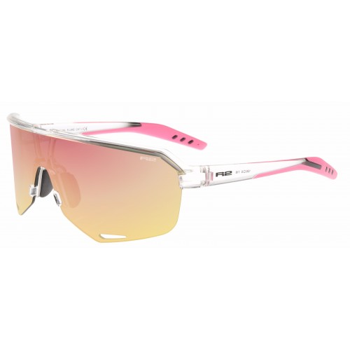 Γυαλιά Ποδηλασίας R2 "FLUKE" με φακούς Platinum - Διάφανο/Ροζ