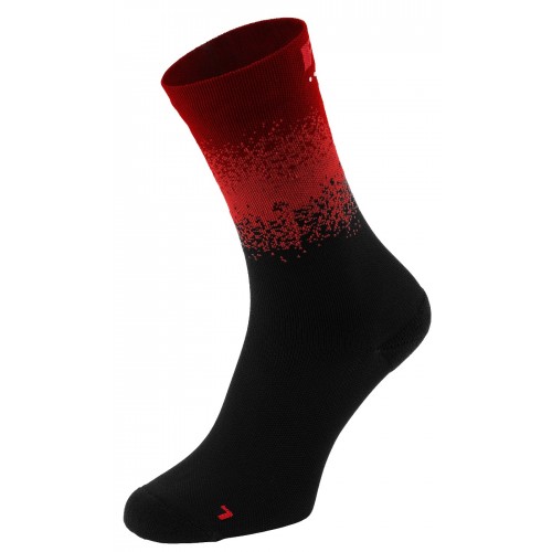 STEEP. R2 κάλτσες Μαύρες/Κόκκινες
