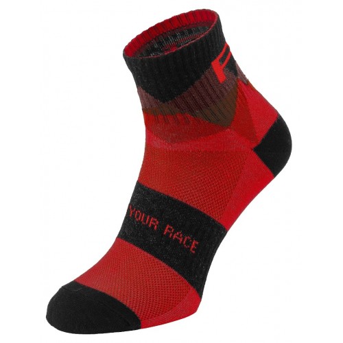 MOON. R2 κάλτσες Μαύρες/Κόκκινες