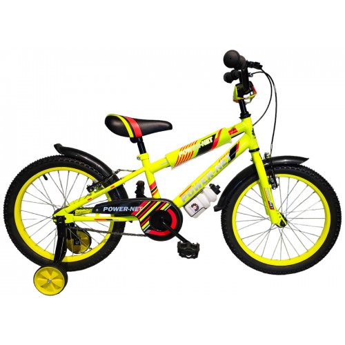 Παιδικό ποδήλατο 18" POWER-NET Mix - Κίτρινο